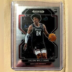 Jalen Williams RC 2022 Panini Prizm DRAFT PICKS Santa Clara University Card #84
